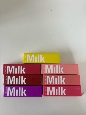 Milk Makeup Lip Collection in Yellow, Pink, Red, Purple
